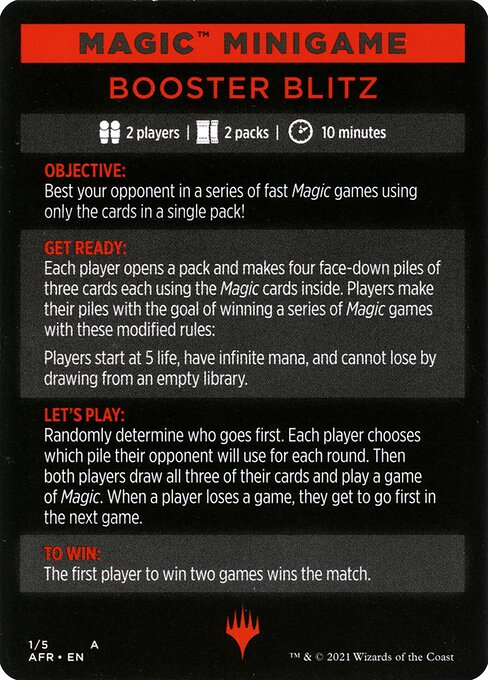 Booster Blitz